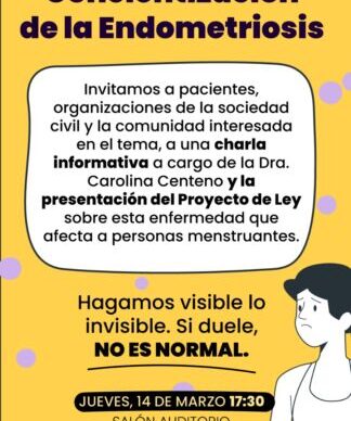 Endometriosis: invitan a una charla informativa y presentación del proyecto de Ley