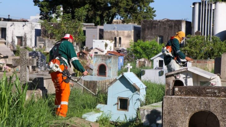 Gran operativo del municipio en el cementerio “San Francisco Solano”