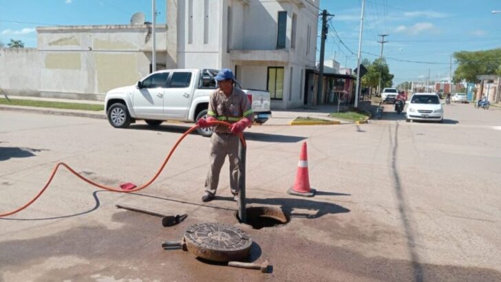 Las Breñas: Sameep realizó  trabajos de mantenimiento en distintos puntos de la ciudad