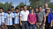 Presidencia Roca: Leandro Zdero inauguró un playón deportivo