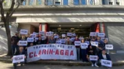 Trabajadores de Clarín se manifestaron en defensa de la Agencia Télam